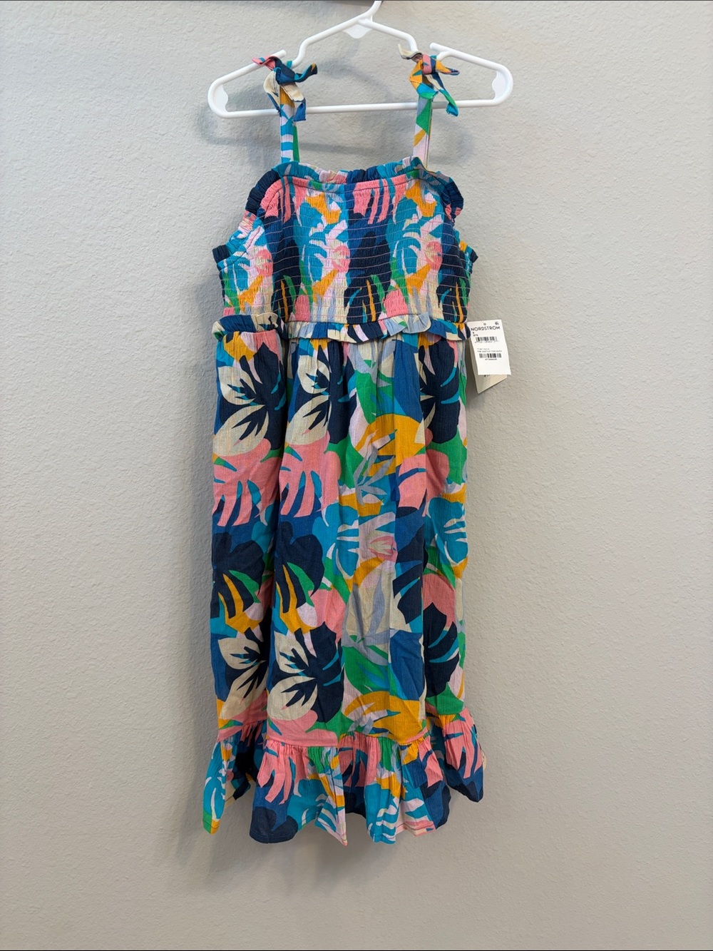 Tucker + Tate Girls Bright Tropical Smocked Sundress